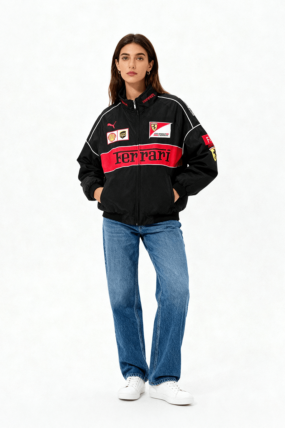 FR F1 Vintage Racing Jacket - Black Edition