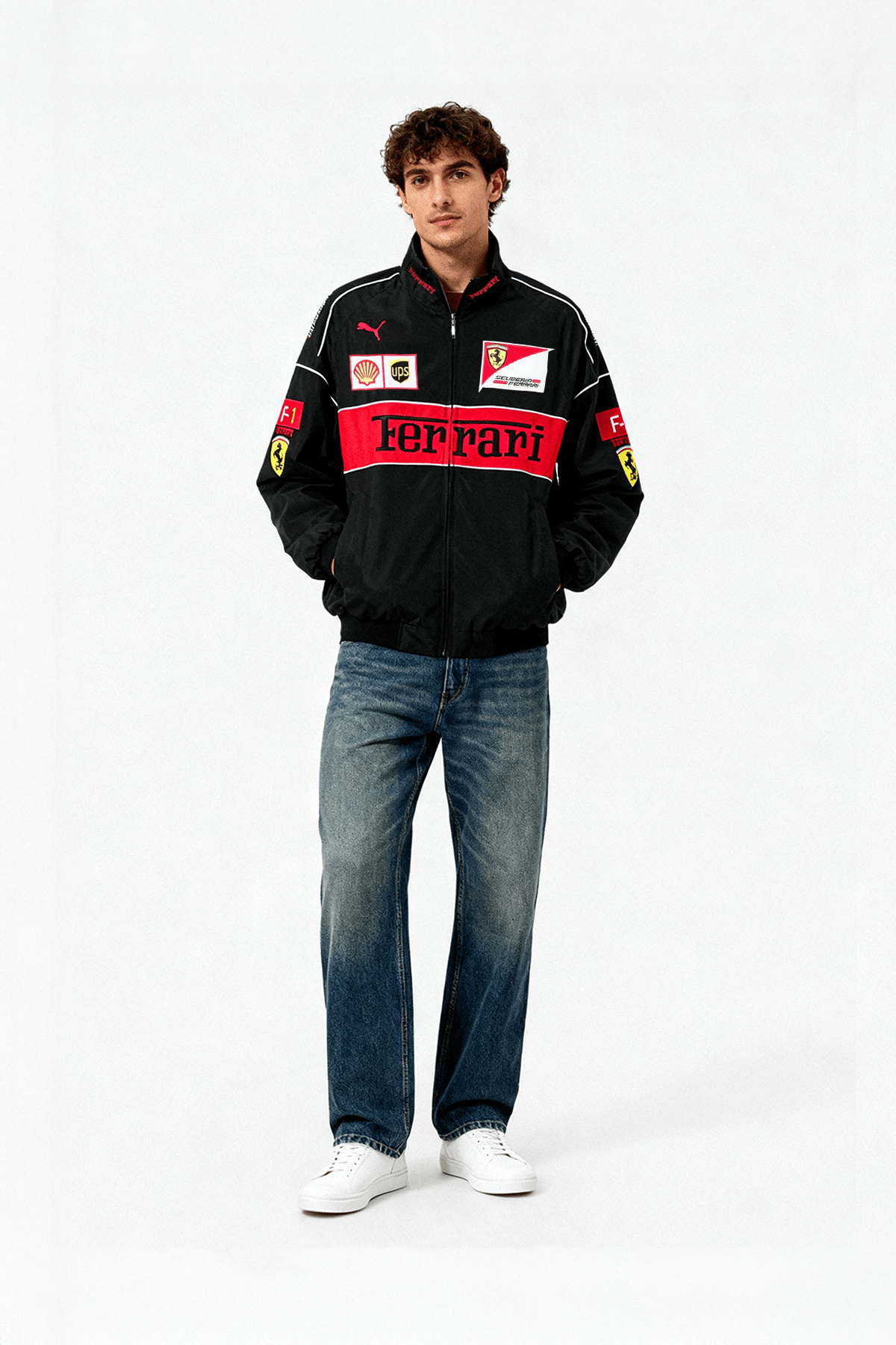 FR F1 Vintage Racing Jacket - Black Edition