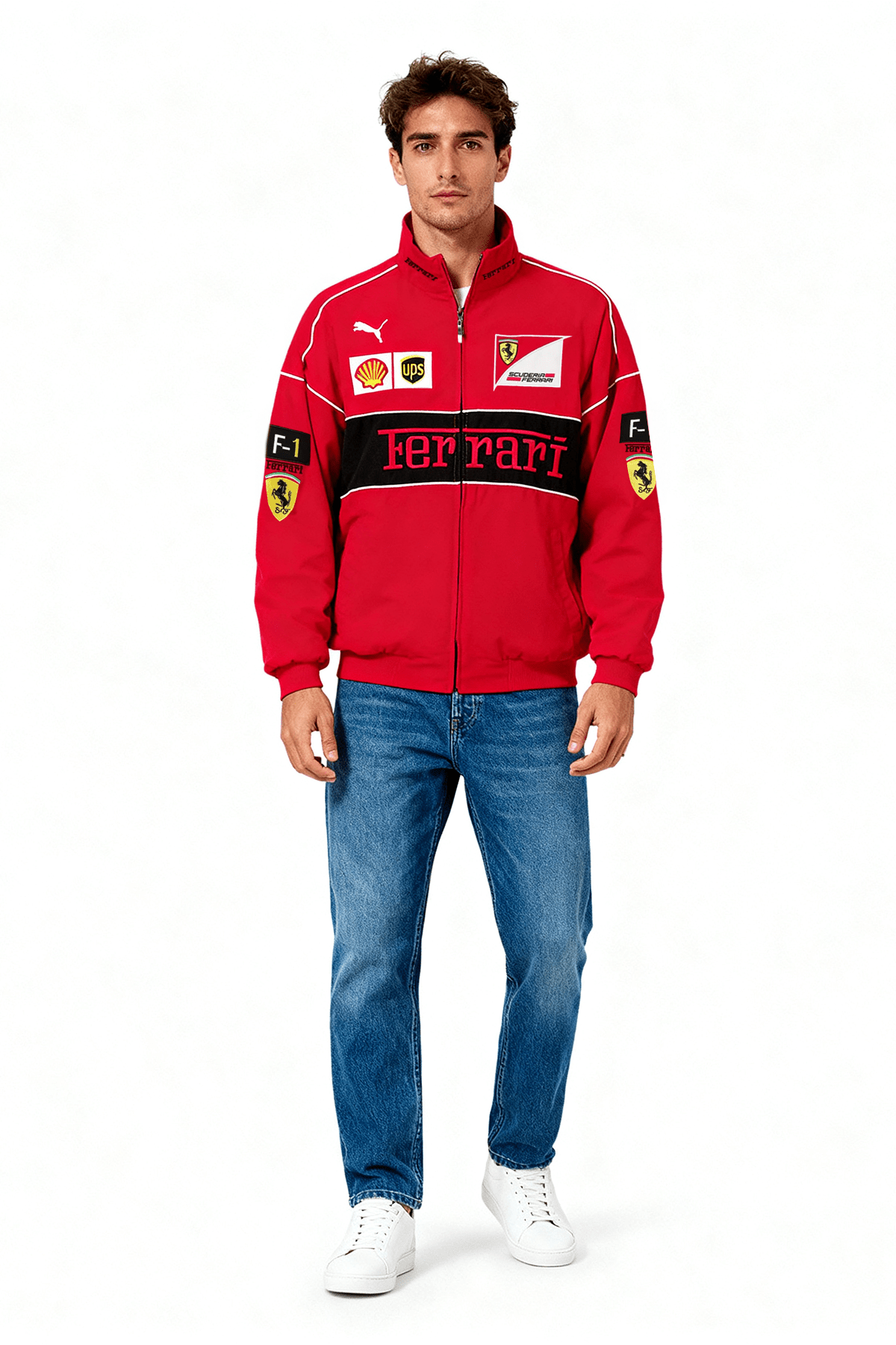 FR F1 Vintage Racing Jacket - Red Edition